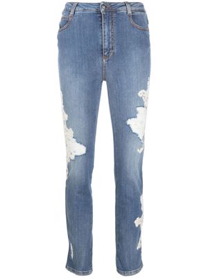 Ermanno Scervino ripped slim-fit jeans - Blue