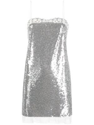 Ermanno Scervino sequin mini dress - Silver