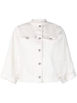 Ermanno Scervino short denim jacket - White
