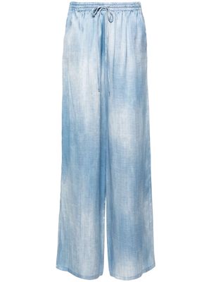 Ermanno Scervino silk wide-leg trousers - Blue