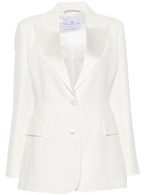 Ermanno Scervino single-breasted crepe blazer - White