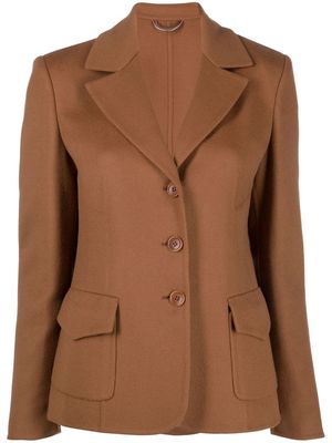 Ermanno Scervino single-breasted fitted blazer - Brown