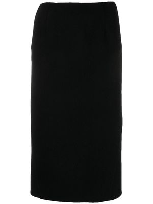 Ermanno Scervino slim-cut midi skirt - Black