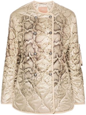 Ermanno Scervino snakeskin-print jacket - Neutrals