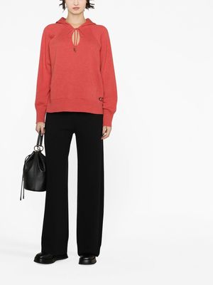 Ermanno Scervino straight-leg knitted trousers - Black