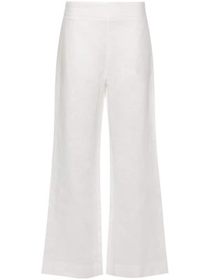 Ermanno Scervino straight-leg linen trousers - White