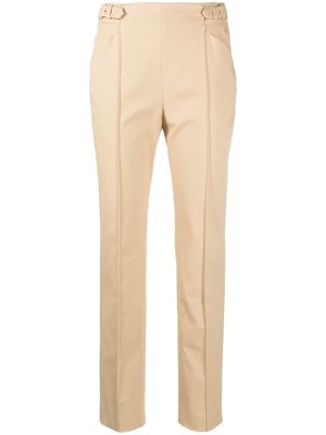 Ermanno Scervino stretch-cotton cigarette trousers - Neutrals