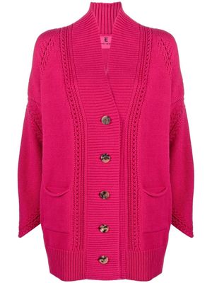 Ermanno Scervino V-neck open-knit cardigan - Pink