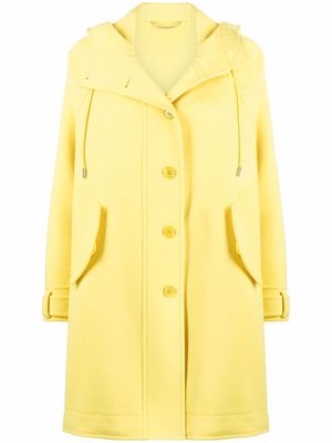 Ermanno Scervino virgin wool single-breasted coat - Yellow