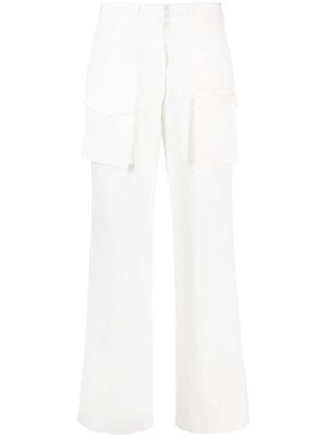 Ermanno Scervino wide-leg cargo trousers - White
