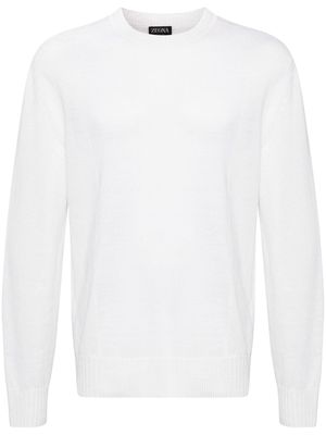 Ermenegildo Zegna Oasi fine-knit jumper - White