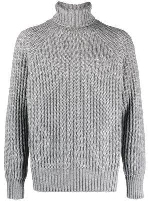Ermenegildo Zegna ribbed roll-neck jumper - Grey