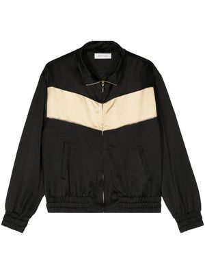 Ernest W. Baker colour-block satin track jacket - Black