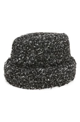 ESENSHEL The Cuff Woven Cloche in Black Plaid 