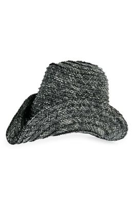 ESENSHEL Woven Western Hat in Black 