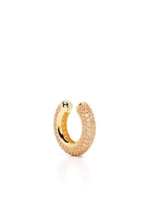 Eshvi crystal-embellished ear cuff - Gold