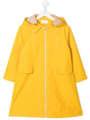 Eshvi Kids flap-pocket raincoat - Yellow
