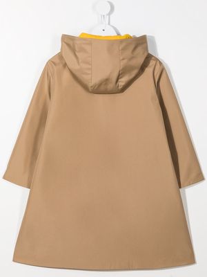 Eshvi Kids flap-pockets raincoat - Brown