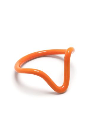 Eshvi Meta sculpted ring - Orange