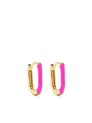 Eshvi mini two-tone hoop earrings - Pink