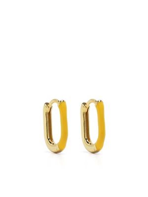 Eshvi mini two-tone hoop earrings - Yellow
