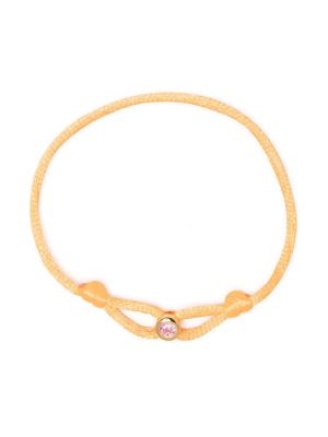 Eshvi October Birthstone silk bracelet - Orange