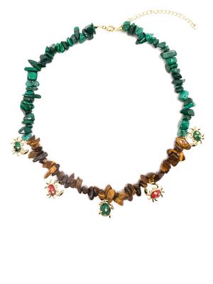 Eshvi Sea Animal malachite necklace - Brown