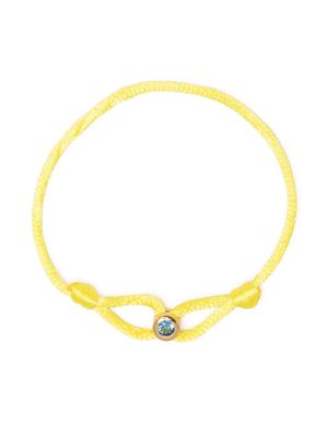 Eshvi September Birthstone silk bracelet - Yellow