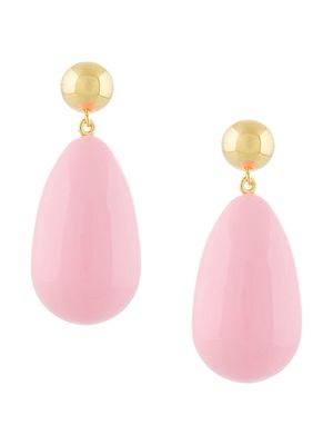 Eshvi teardrop hanging earrings - Pink