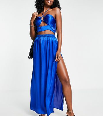 Esmée Exclusive maxi skirt in cobalt blue