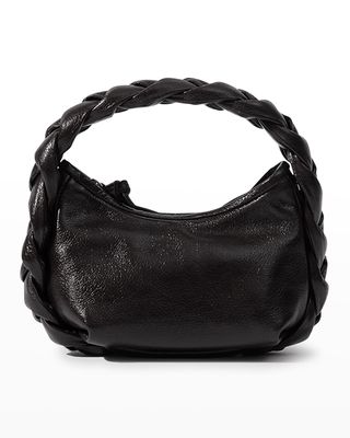Espiga Mini Shiny Braided Top-Handle Bag