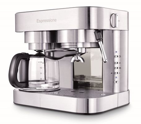 Espressione Combination Espresso Machine & 10-Cup Drip Coffeemaker in Stainless Steel
