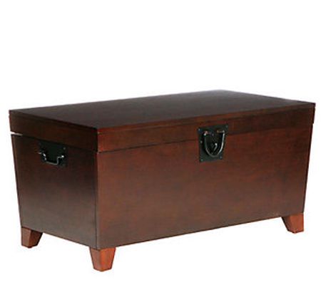 Espresso Pyramid Coffee Table Trunk