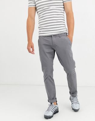 Esprit slim fit chino in gray-Grey