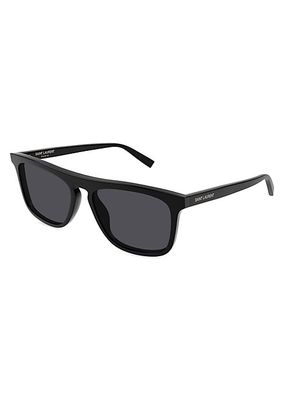 Essential 56MM Acetate Pilot Sunglasses