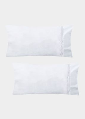 Essential Embroidered King Pillowcase, Set of 2