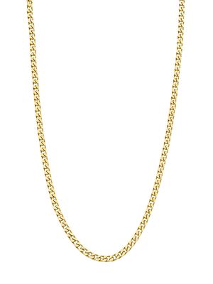 Essentials 14K Gold-Plate Cuban Link Necklace - Gold - Size 22