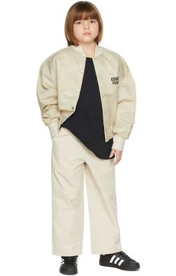 Essentials Kids Beige Relaxed Trousers