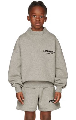 Essentials Kids Gray Mock Neck Sweatshirt