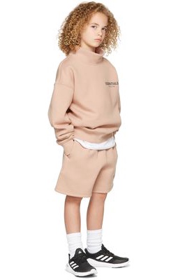 Essentials Kids Pink Mock Neck Sweatshirt