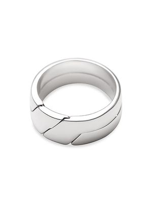 Essentials Puzzle Ring - Silver - Size 10