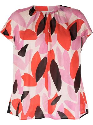 Essentiel Antwerp abstract-pattern blouse - Pink