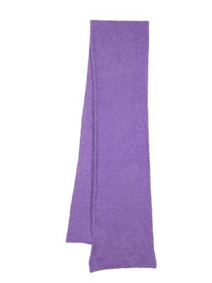 Essentiel Antwerp bouclé-knitted long-length scarf - Purple