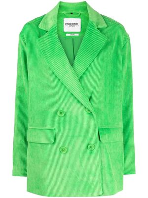 Essentiel Antwerp corduroy double-breasted blazer - Green
