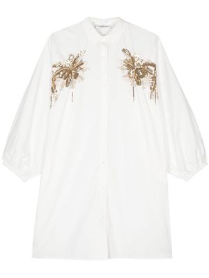 Essentiel Antwerp cotton mini shirt dress - White