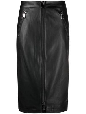 Essentiel Antwerp Encourage faux-leather pencil skirt - Black