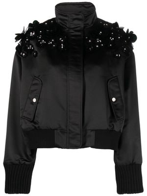 Essentiel Antwerp Erobo sequin-embellished bomber jacket - Black