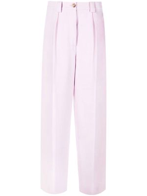 Essentiel Antwerp high-waisted wide-leg trousers - Pink