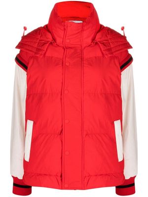 Essentiel Antwerp padded-design hooded jacket - Red