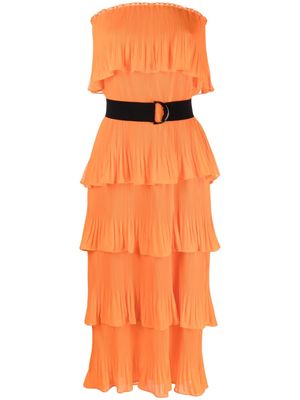 Essentiel Antwerp tiered strapless maxi dress - Orange